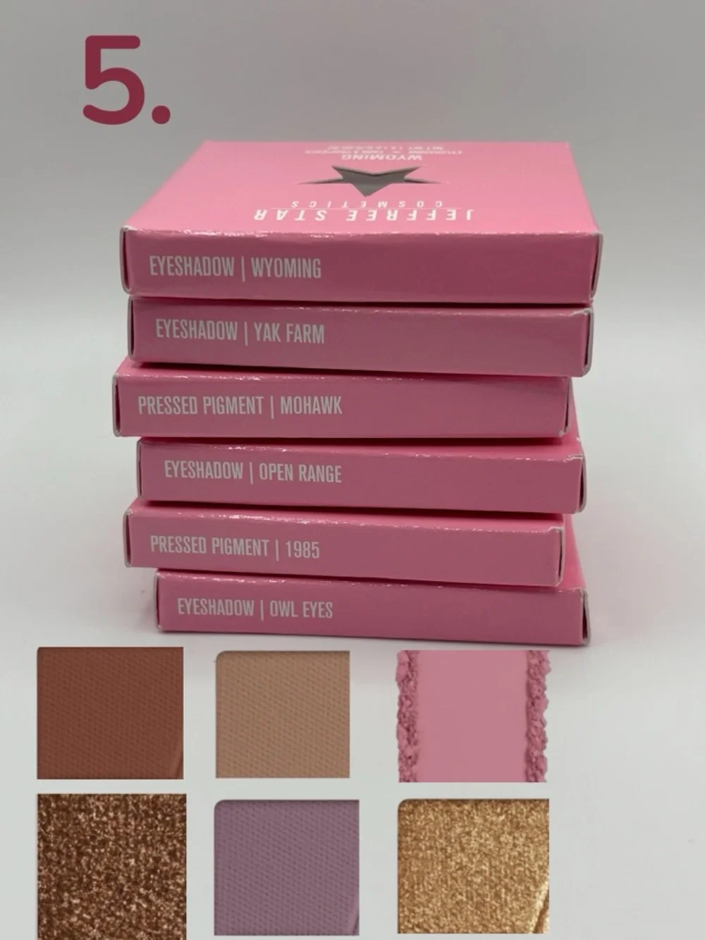 Jeffree Star Artistry Single Eyeshadow Bundles -Price is for set of 6 eyeshadows - Picture 6 of 7